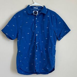 Blue Nautical Patterned Casual Shirt